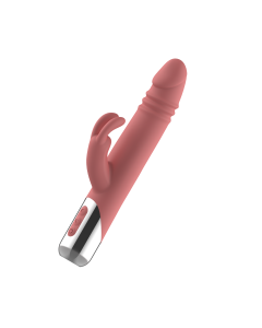 Doble estimulador - Rechargeable Rotating Rabbit Vibrator - PP0193