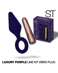 Vibrador anal LUXURY PURPLE LINE KIT VIBRO Y PLUG - ST-KIT-5005