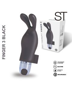 Estimulador de clitoris FINGER 3 Black  - VB050C BLACK